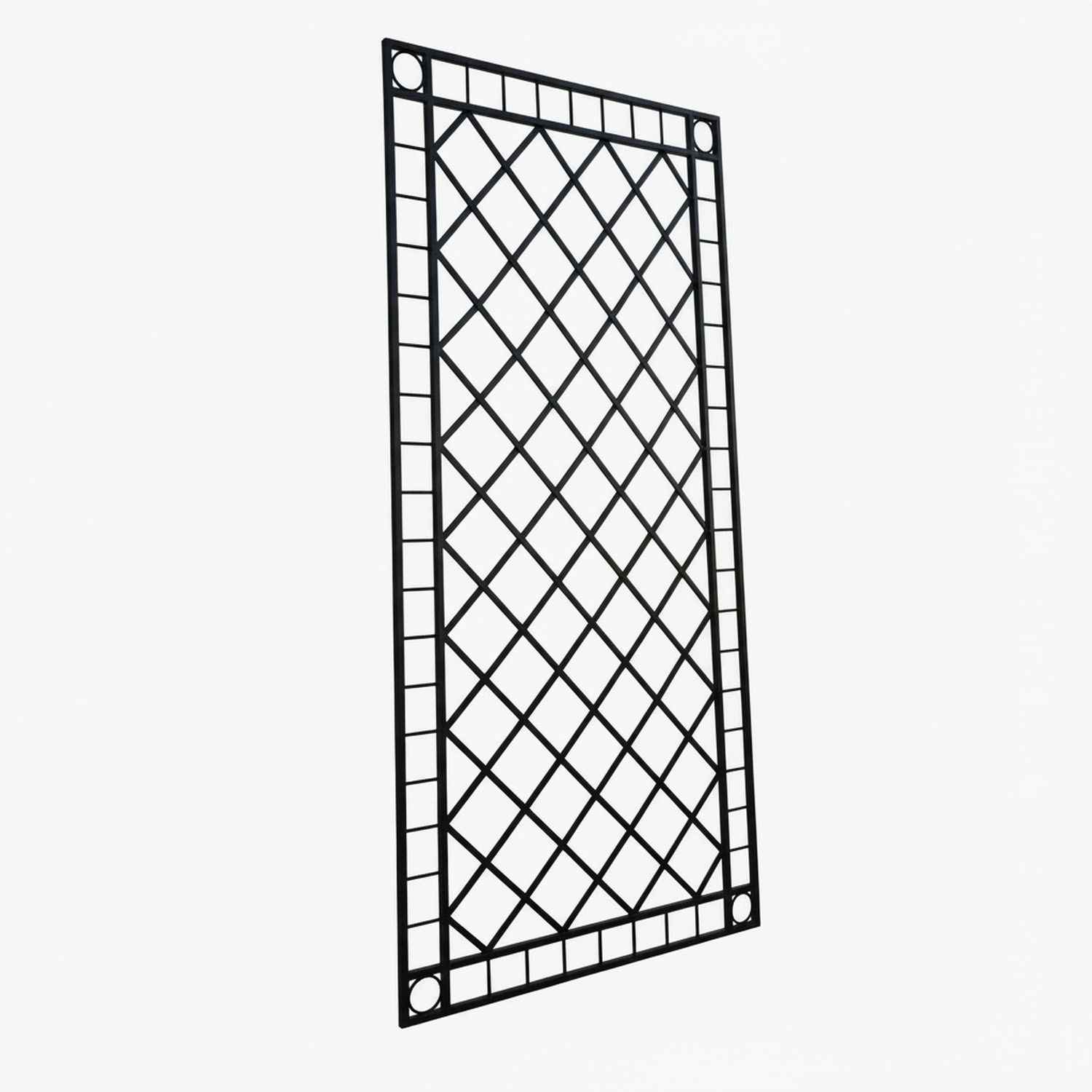 Metall Eisen Spalier Rankgitter Rankhilfe Wandgitter Meran 100 200 FEUER Verzinkt grau RAL 7016