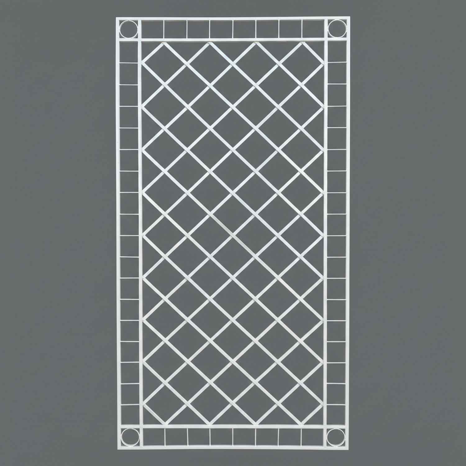 Metall Eisen Spalier Rankgitter Rankhilfe Wandgitter Meran 100 200 FEUER Verzinkt grau RAL 7016