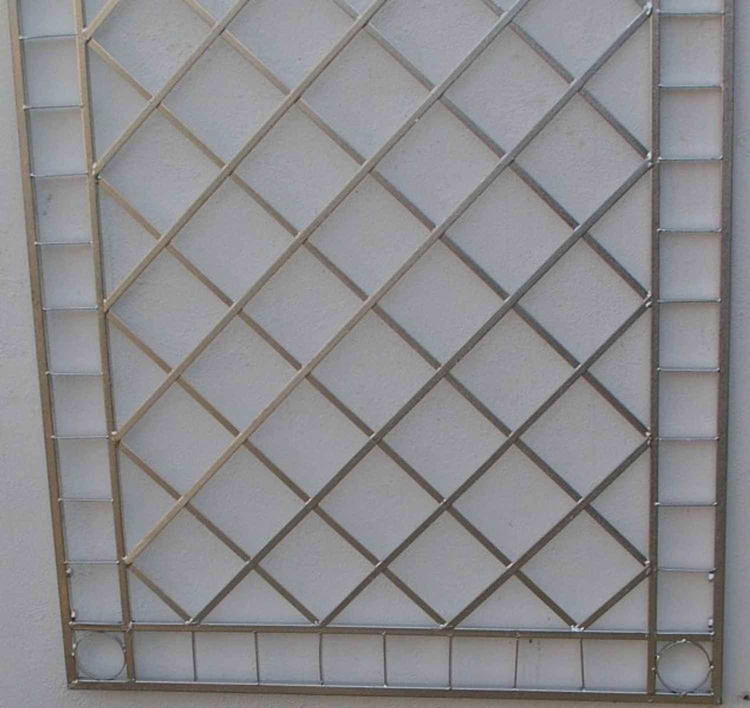 Metall Eisen Spalier Rankgitter Rankhilfe Wandgitter Meran 100 200 FEUER Verzinkt grau RAL 7016