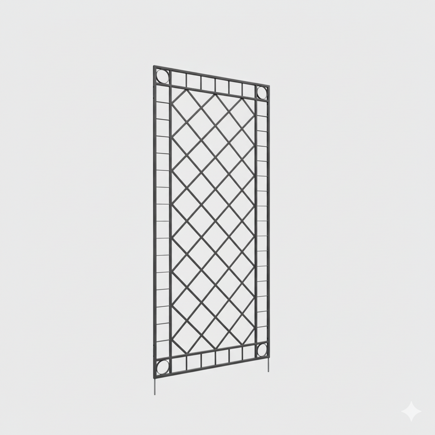 Metall Eisen Spalier Rankgitter Rankhilfe Wandgitter Meran 100 200 FEUER Verzinkt grau RAL 7016