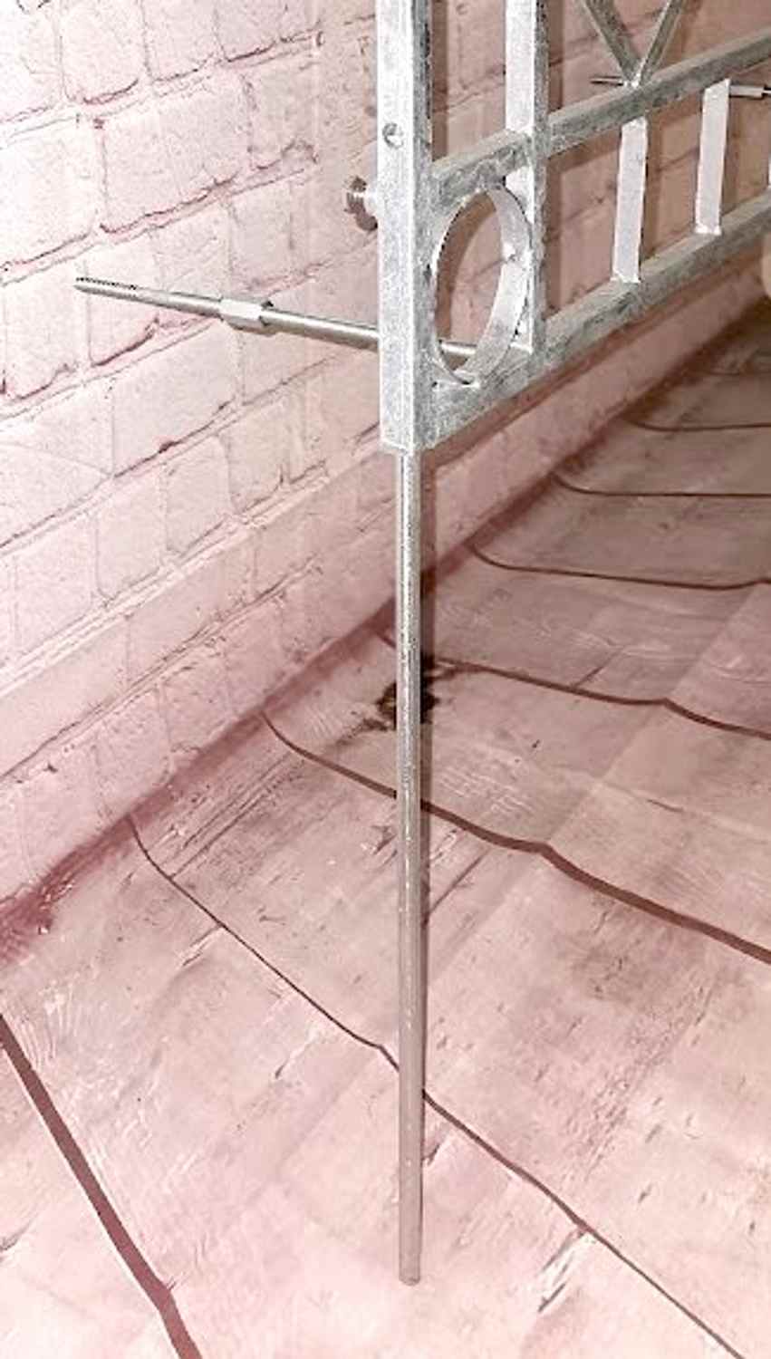 Metall Eisen Spalier Rankgitter Rankhilfe Wandgitter Meran 100 200 FEUER Verzinkt grau RAL 7016