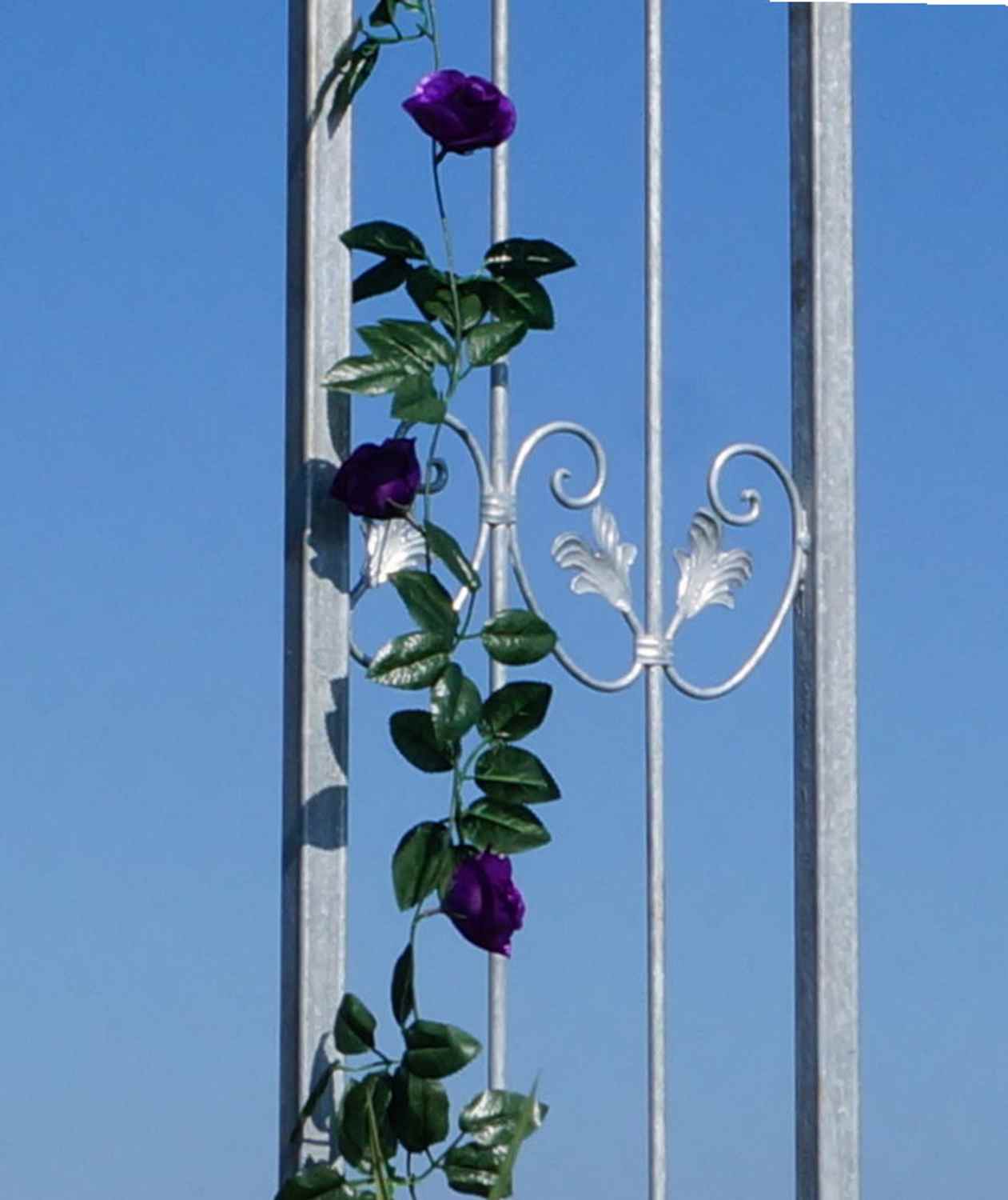 MASSIV solider Rundbogen Rosenbogen Monaco-RB 250 / 220 Feuer Verzinkt Zink