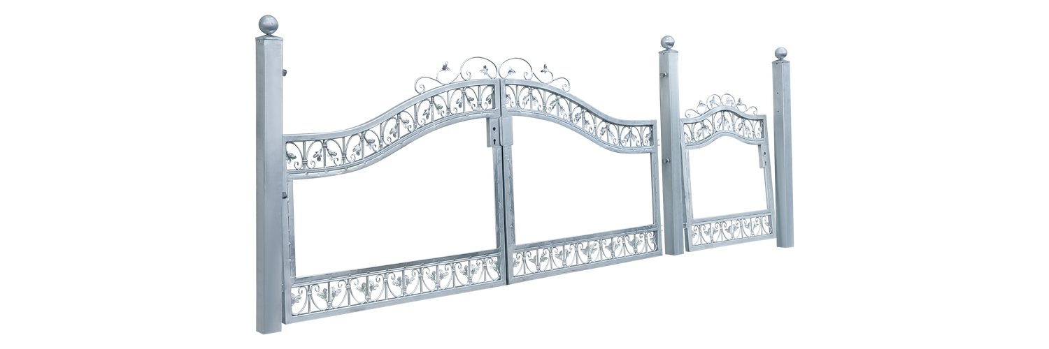 Hoftor Einfahrtstor Monaco-GRF400/100S-BB P.-Set 100 Holzfüllung Verzinkt Blickdicht Hoftor Einfahrtstor Monaco-GRF400/100S-BB P.-Set 100 Holzfüllung Verzinkt Blickdicht