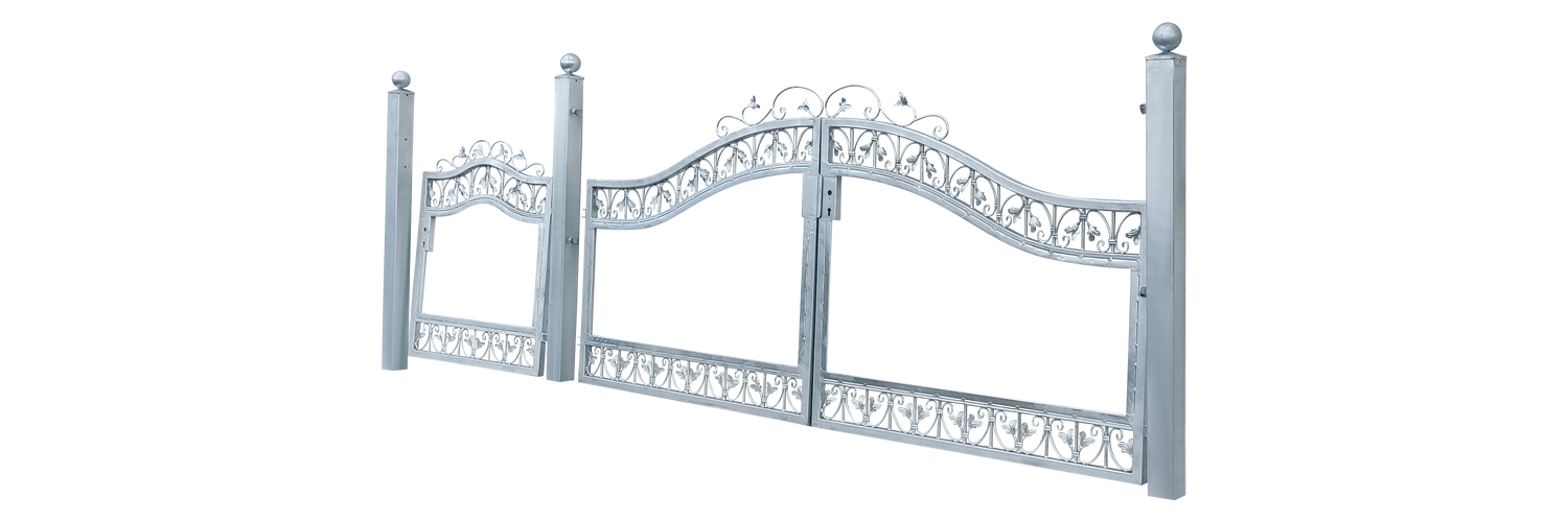 Hoftor Einfahrtstor Monaco-GRF400/100S-BB P.-Set 100 Holzfüllung Verzinkt Blickdicht Hoftor Einfahrtstor Monaco-GRF400/100S-BB P.-Set 100 Holzfüllung Verzinkt Blickdicht