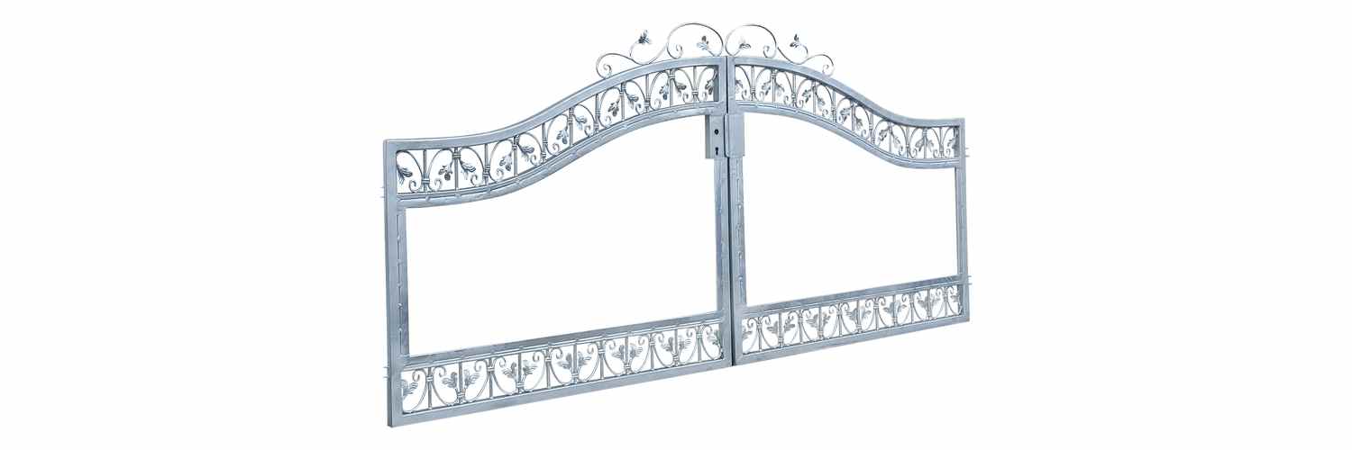 Hoftor Einfahrtstor Monaco-GF400/100S-BB P.-Set 100 Holzfüllung Verzinkt Blickdicht
