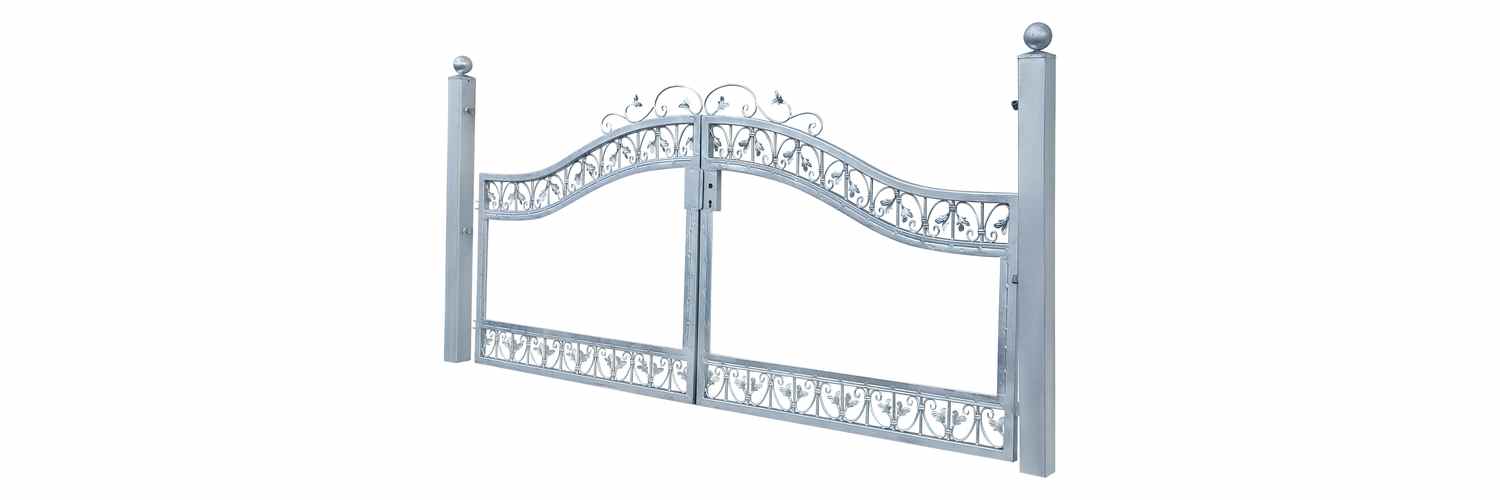 Hoftor Einfahrtstor Monaco-GF400/100S-BB P.-Set 100 Holzfüllung Verzinkt Blickdicht