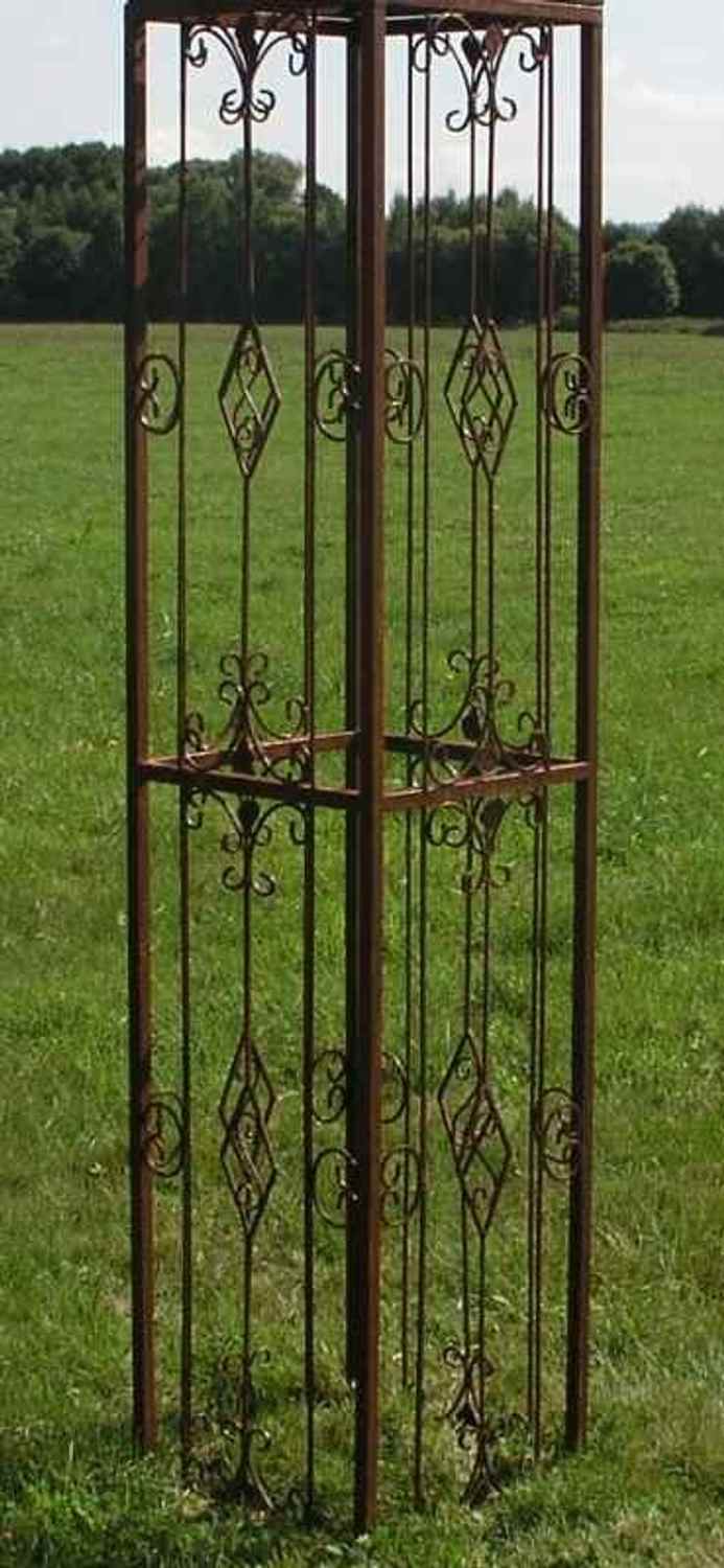 Rankstab Rankhilfe Pfosten Obelisk Kent XXL 225 ROST Rankstab Rankhilfe Pfosten Obelisk Kent XXL 225 ROST