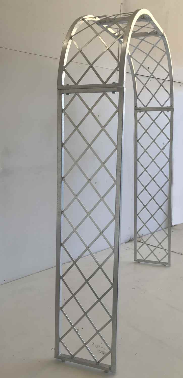 Sehr STABIL solider Metall Rundbogen Rosenbogen Bozen 160/220 Feuer Verzinkt 