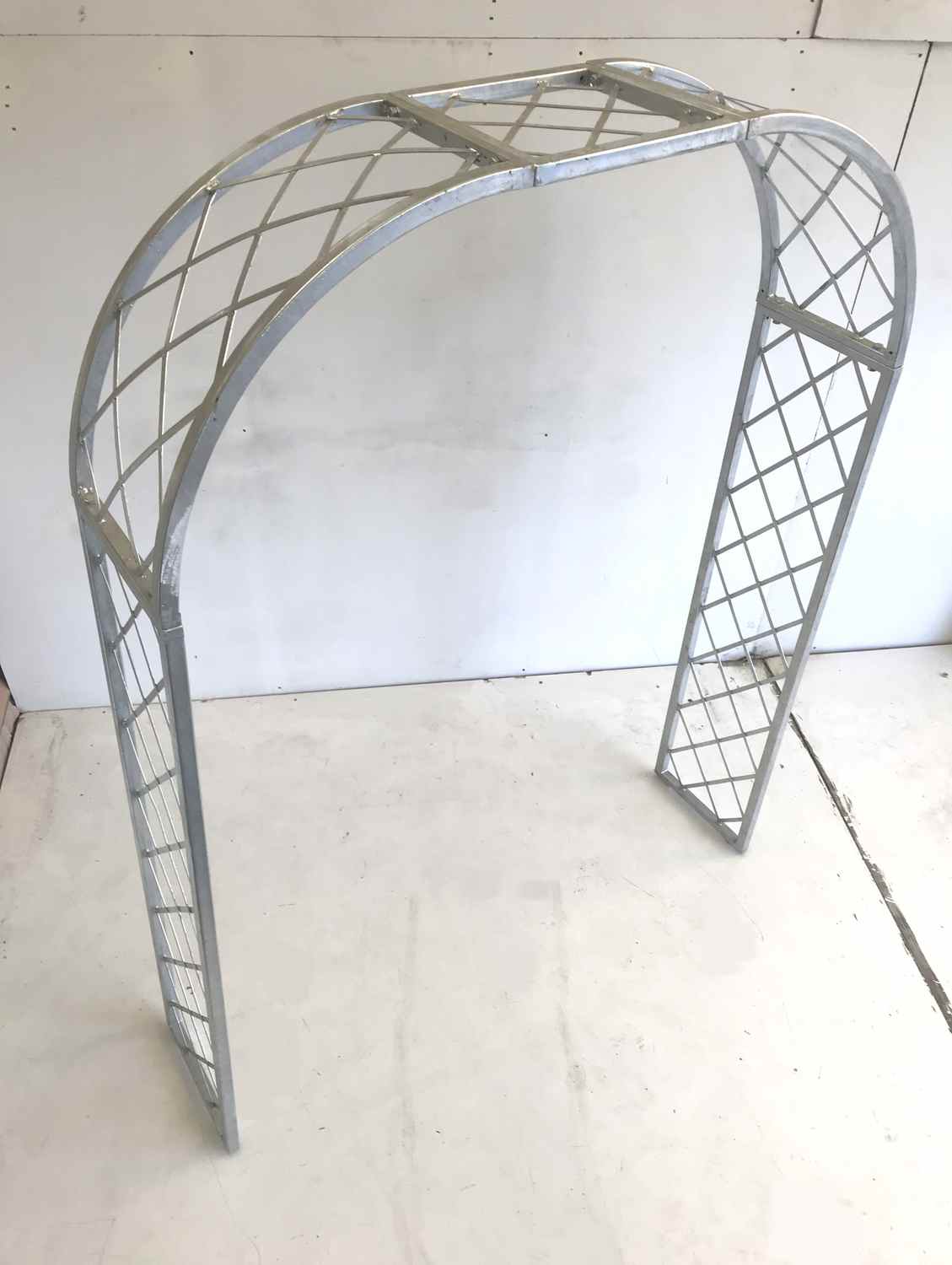 Sehr STABIL solider Metall Rundbogen Rosenbogen Bozen 160/220 Feuer Verzinkt 