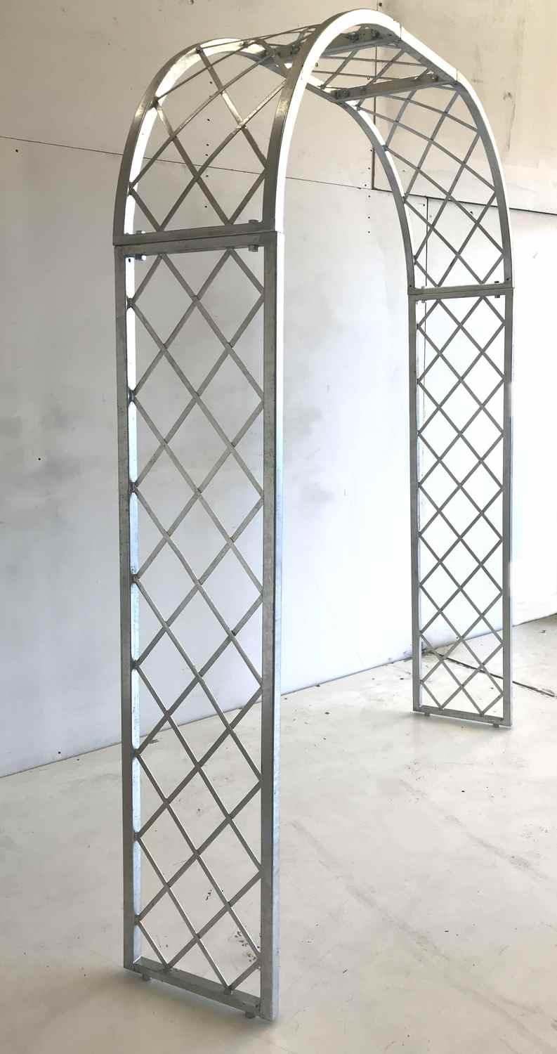 Sehr STABIL solider Metall Rundbogen Rosenbogen Bozen 160/220 Feuer Verzinkt 