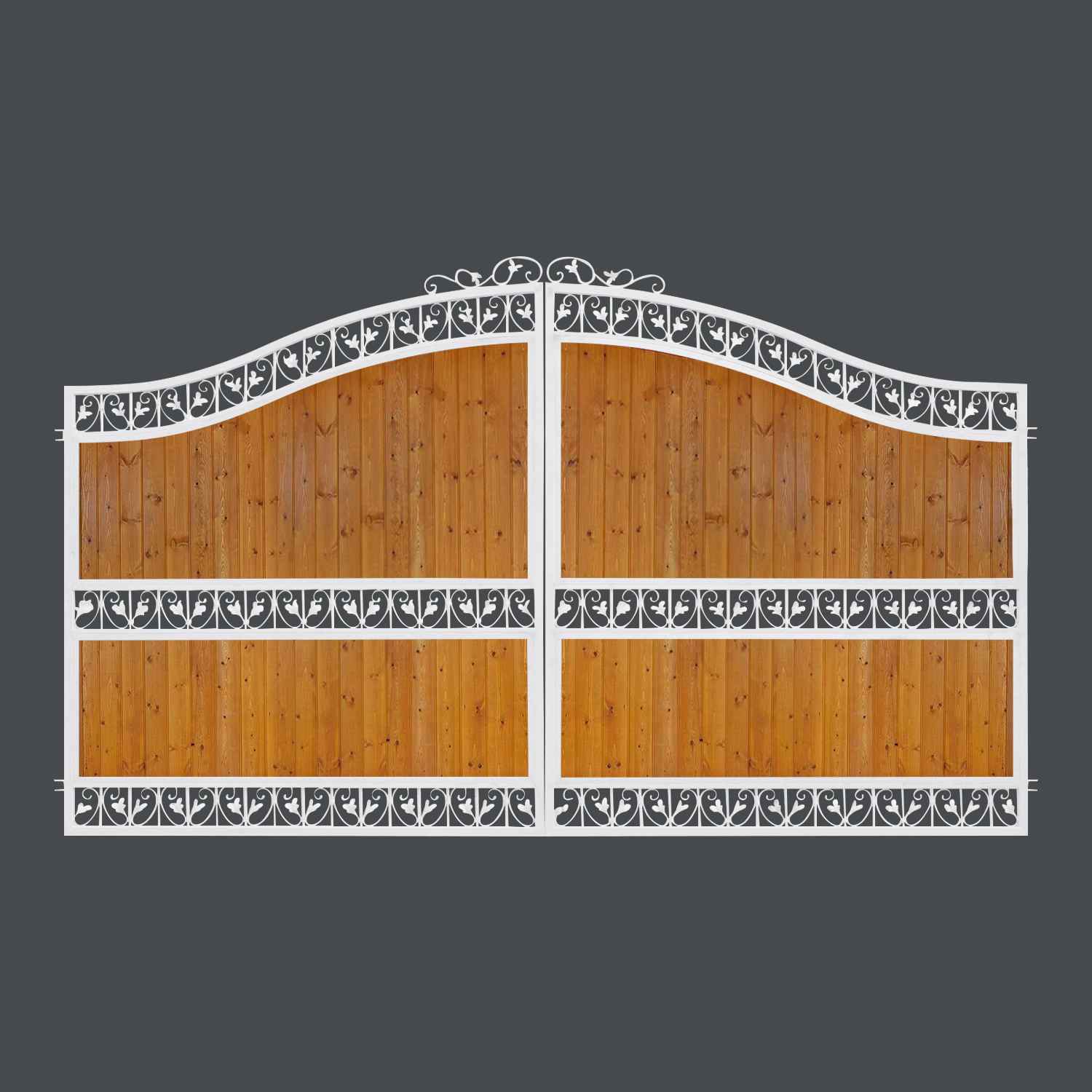 Gartentor Hoftor Tor Metall Monaco-GT400/188R BB Blickdicht  Anthrazit Grau Gartentor Hoftor Tor Metall Monaco-GT400/188R BB Blickdicht  Anthrazit Grau