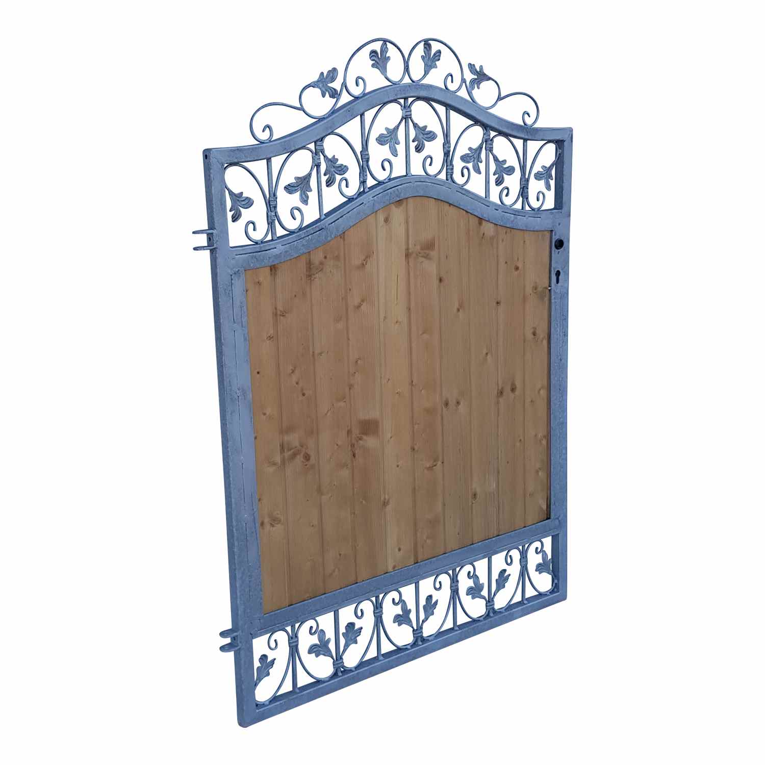 Gartentür Pforte Zauntür Monaco-GF100/120S-BB Holzfüllung Verzinkt Blickdicht