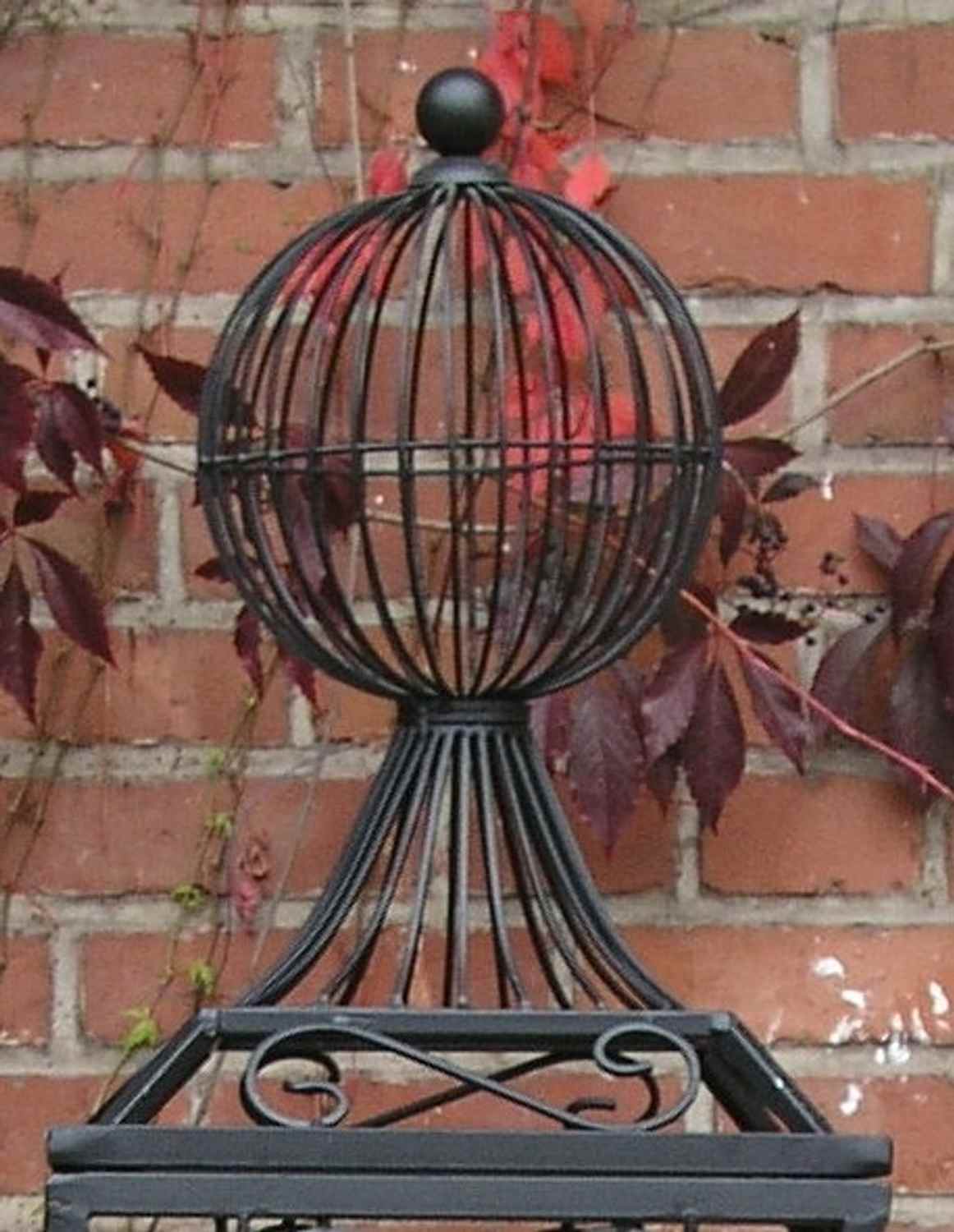 Rankstab Rankhilfe Pfosten Rankgitter KENT XXL 225 verzink schwarz für Clematis