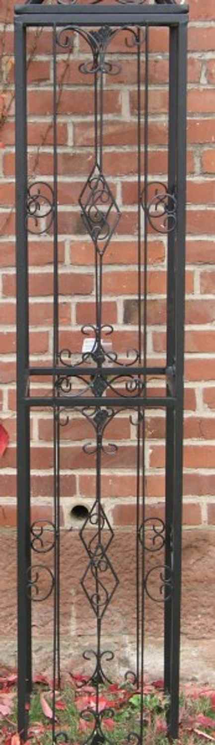 Rankstab Rankhilfe Pfosten Rankgitter KENT XXL 225 verzink schwarz für Clematis