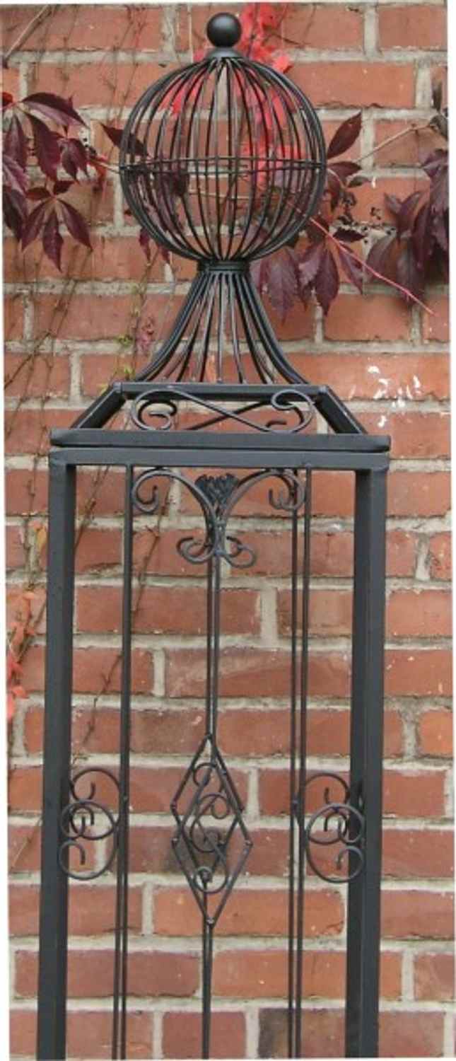 Rankstab Rankhilfe Pfosten Rankgitter KENT XXL 225 verzink schwarz für Clematis