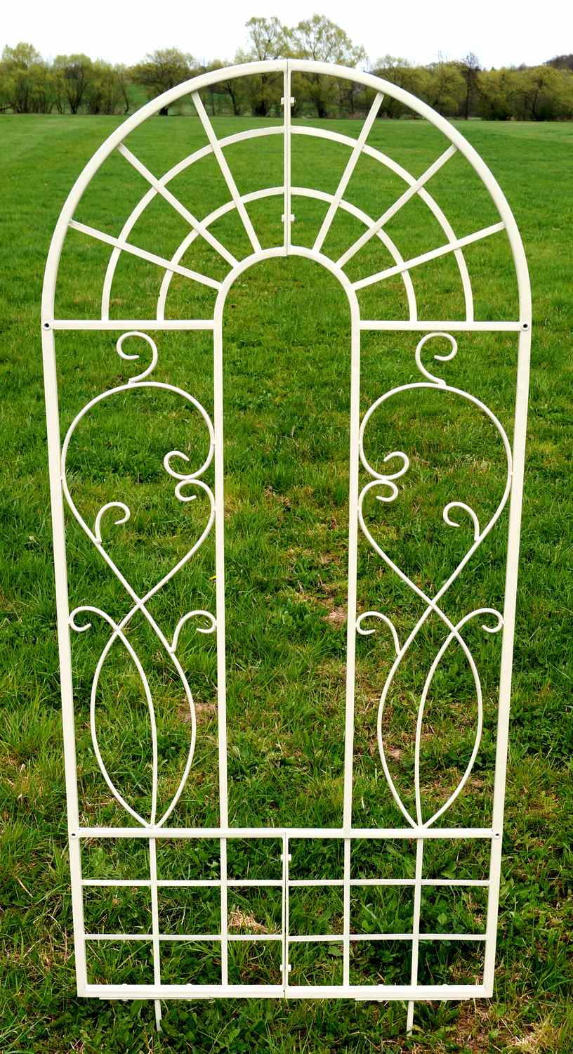 Landhaus Rankgitter Spalier Rankwand Ramona Verzinkt Weiss Landhaus Rankgitter Spalier Rankwand Ramona Verzinkt Weiss