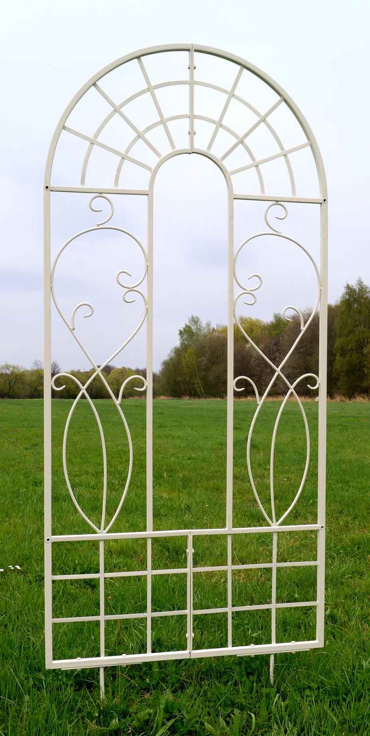 Landhaus Rankgitter Spalier Rankwand Ramona Verzinkt Weiss Landhaus Rankgitter Spalier Rankwand Ramona Verzinkt Weiss