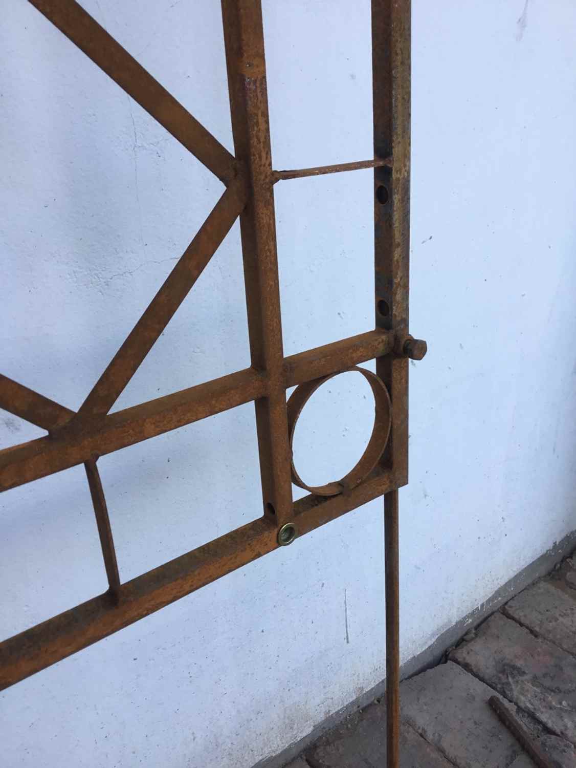 Metall Eisen Spalier Rankgitter Rankhilfe Wandgitter Meran 100 175 Rost Rostig