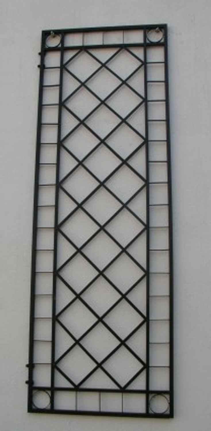 Rankgitter Spalier Rankhilfe Wandgitter Meran 60 Feuer Verzinkt schwarz DUPLEX  Rankgitter Spalier Rankhilfe Wandgitter Meran 60 Feuer Verzinkt schwarz DUPLEX