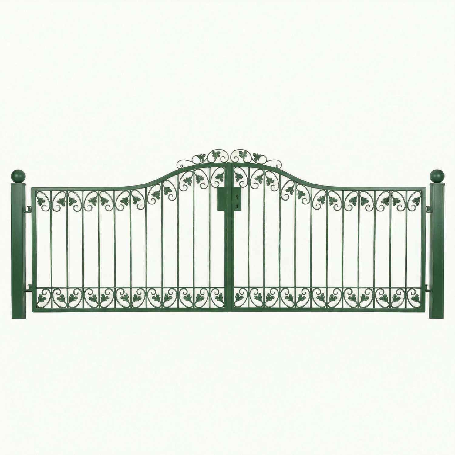 Gartentor Metall Schmiedeeisen Monaco-GT300/100/30S Schloss P.-Set 80 Pulverbeschichtet Gartentor Metall Schmiedeeisen Monaco-GT300/100/30S Schloss P.-Set 80 Pulverbeschichtet