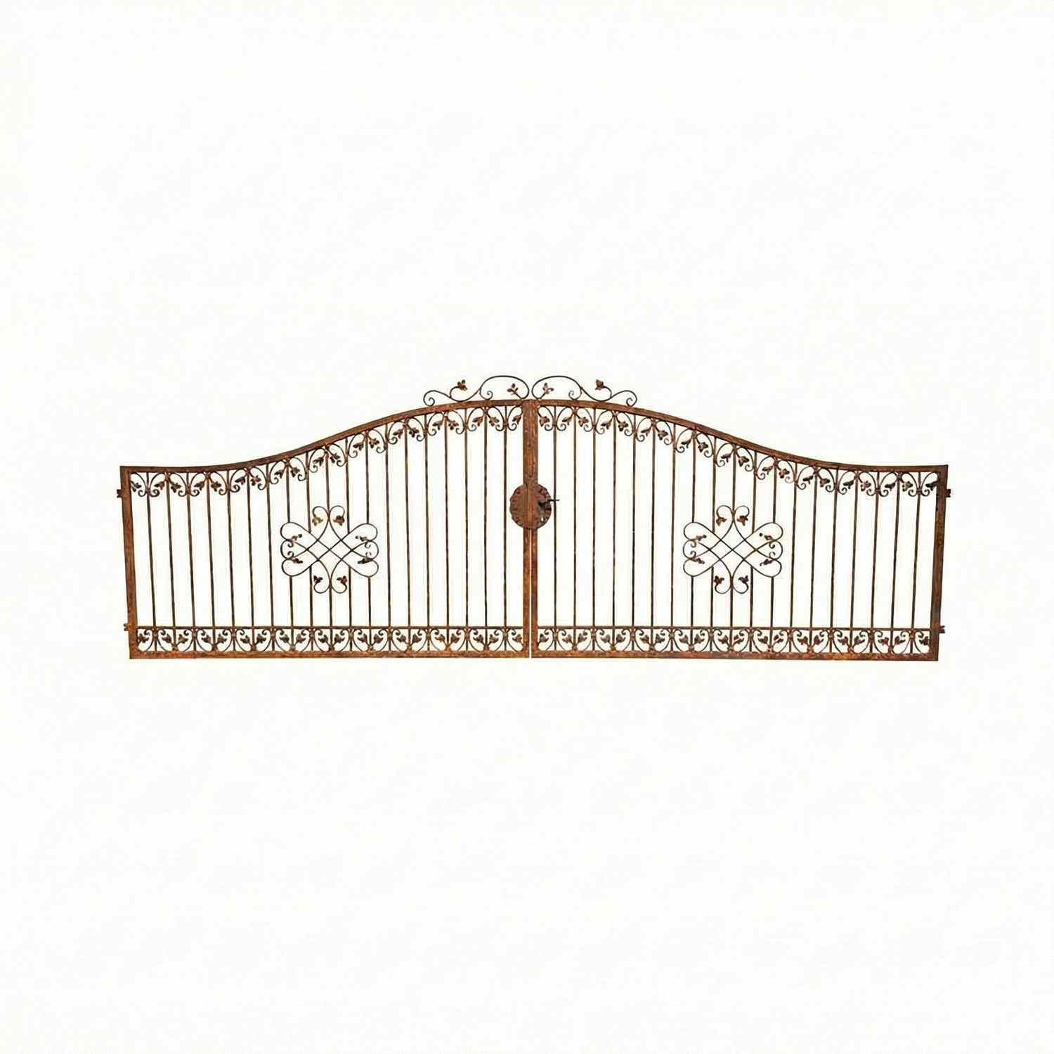 1559-Monaco-GT400-100S-rust-no-posts Gartentor Hoftor Einfahrtstor Metall Schmiedeeisen Monaco-GT Premium Rost Auswahl