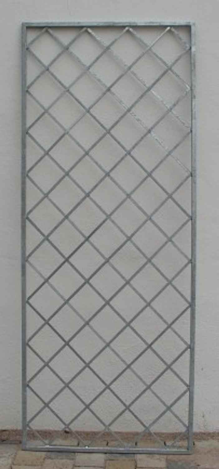 Rankgitter Spalier Rankhilfe Wandgitter Stahl Metal Bozen 80 Feuer Verzinkt grün