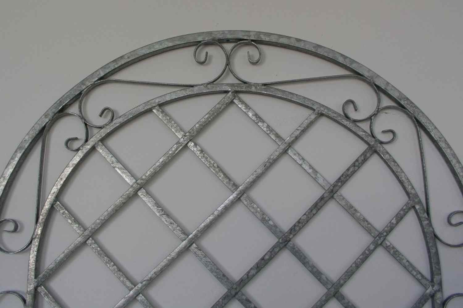 Rankgitter Spalier Rankhilfe Wandgitter Provence Feuer verzinkt Weiss 9010