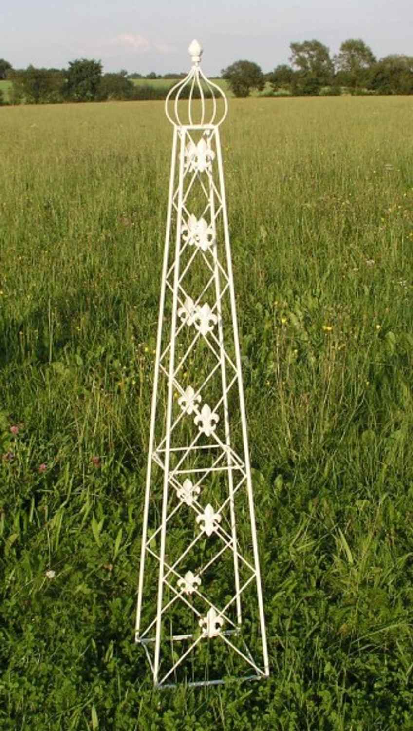 Rankstab Rankhilfe Rank Pfosten Obelisk Cornwall weiss Rankstab Rankhilfe Rank Pfosten Obelisk Cornwall weiss