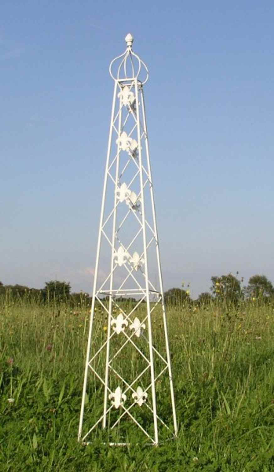 Rankstab Rankhilfe Rank Pfosten Obelisk Cornwall weiss Rankstab Rankhilfe Rank Pfosten Obelisk Cornwall weiss