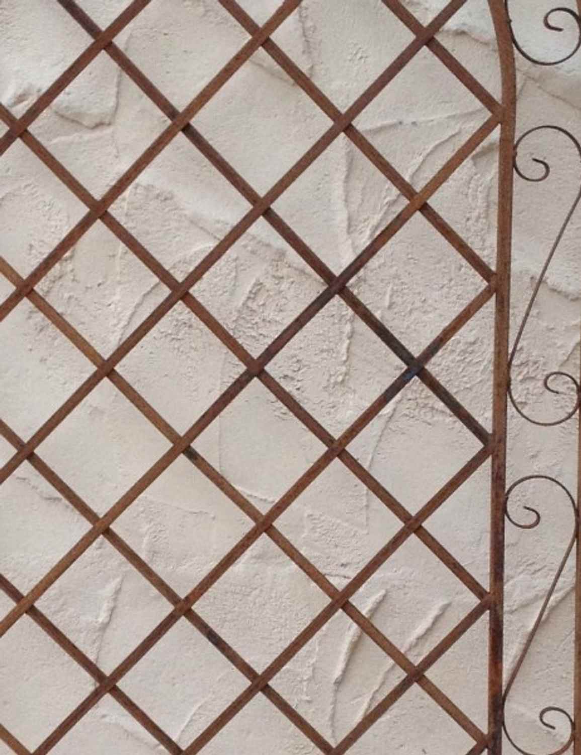 Rankgitter Spalier Wand Rankhilfe Sichtschutz Metall Provence ROST Rankgitter Spalier Wand Rankhilfe Sichtschutz Metall Provence ROST