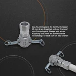 Drehbar Kupplung MT25 360' ALU in 1" 1143