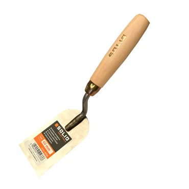 Rostfreie Stukkateurspachtel mit Holzgriff