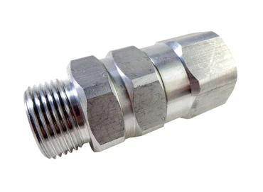 Adapterkupplung als Drehgelenk für Feinputzgeräte