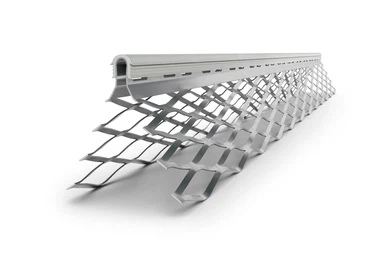 Kantenprofil aus Stahl, verzinkt mit PVC-Kante 1504