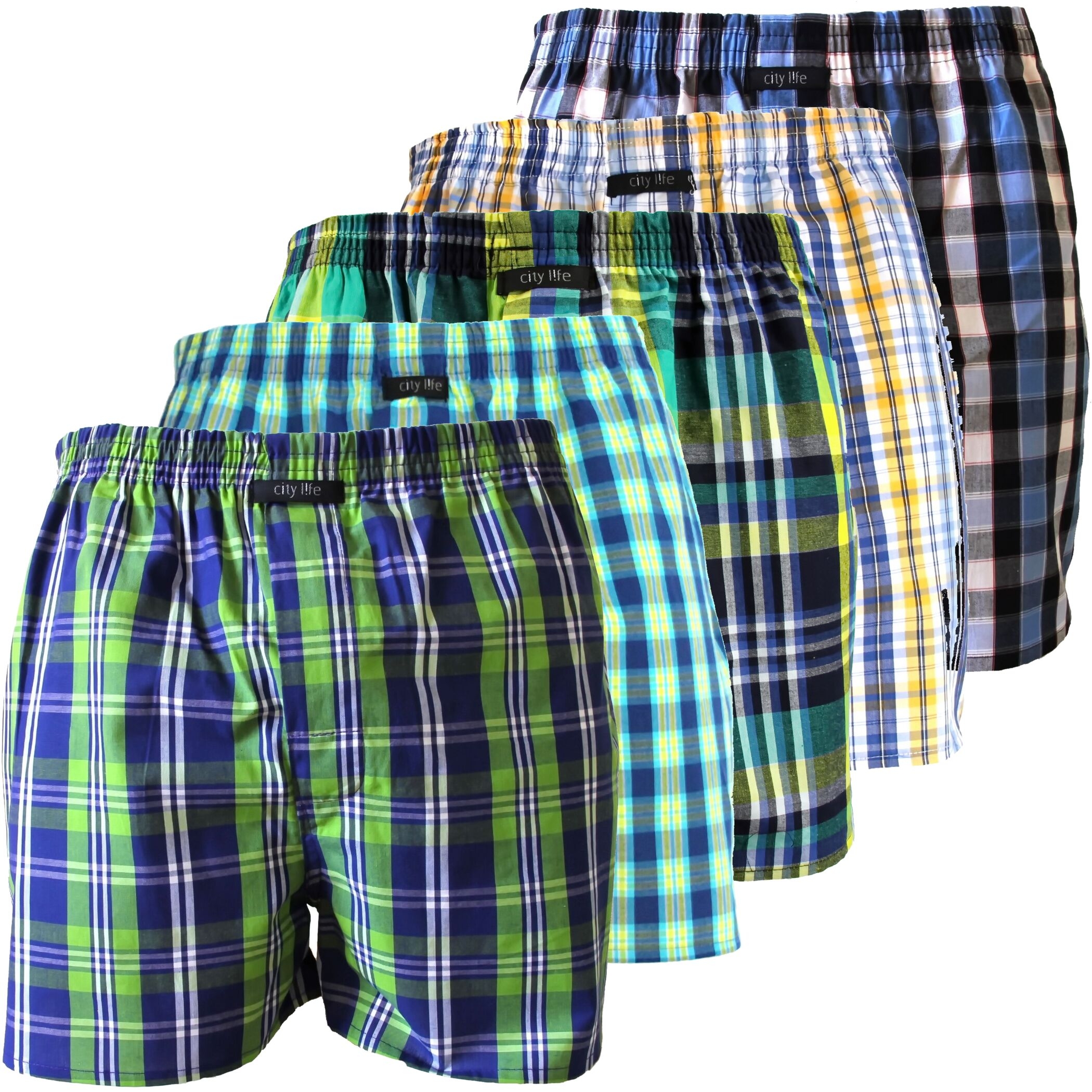 10er Pack City Life desortierte Webboxer Short Jungen SPARPACK - Picture 2 of 2