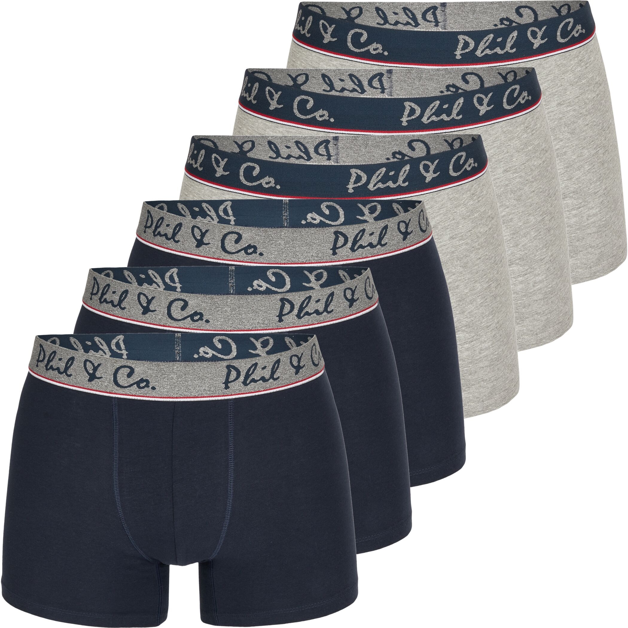 6er Pack Phil & Co Berlin Jersey Boxershorts Trunk Short Pant FARBWAHL - Bild 18 von 29