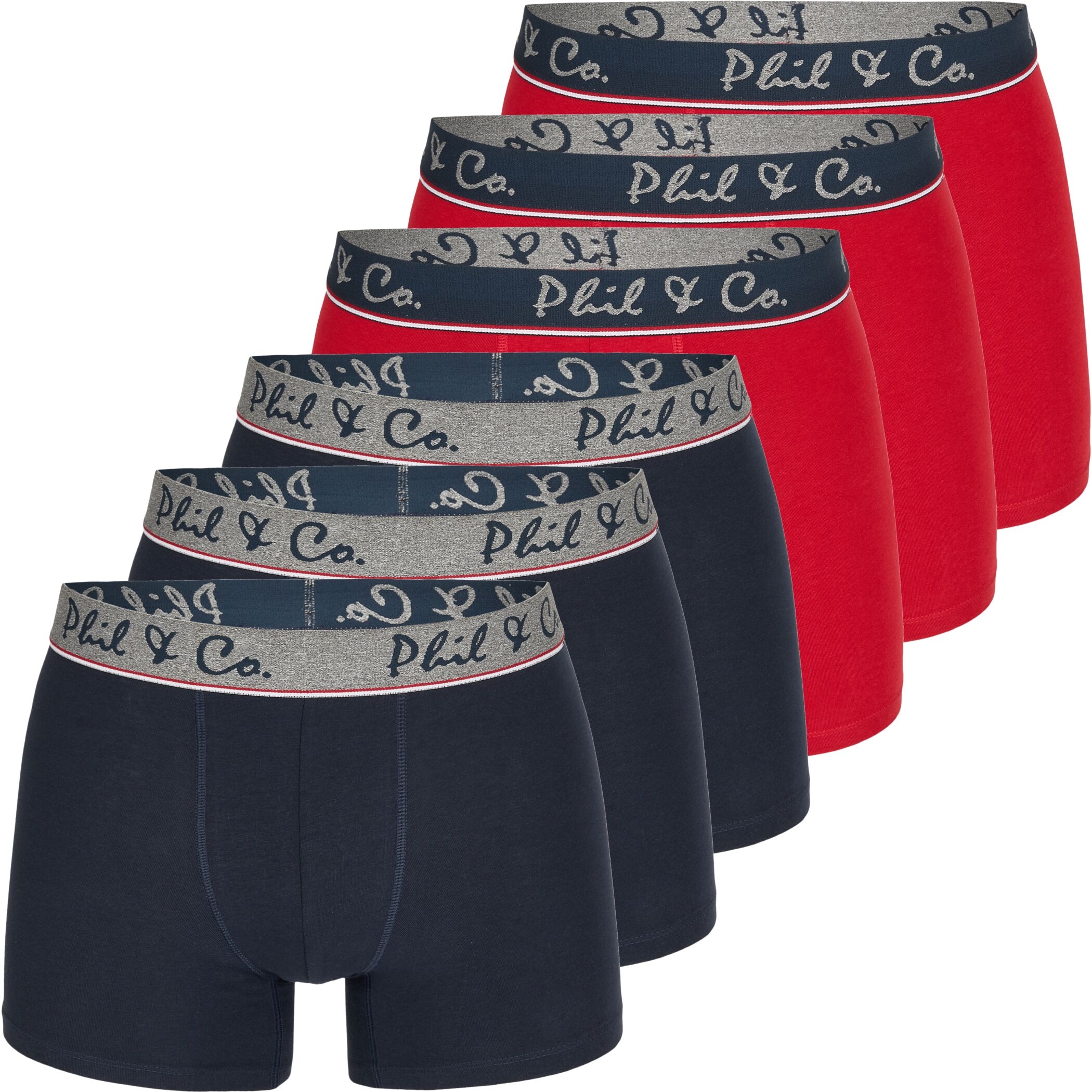 6er Pack Phil & Co Berlin Jersey Boxershorts Trunk Short Pant FARBWAHL - Bild 29 von 29