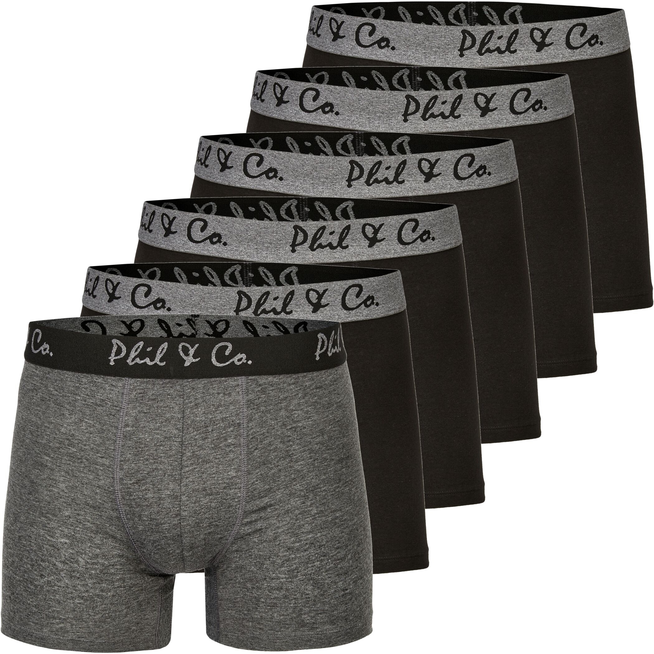 6er Pack Phil & Co Berlin Jersey Boxershorts Trunk Short Pant FARBWAHL - Bild 8 von 29