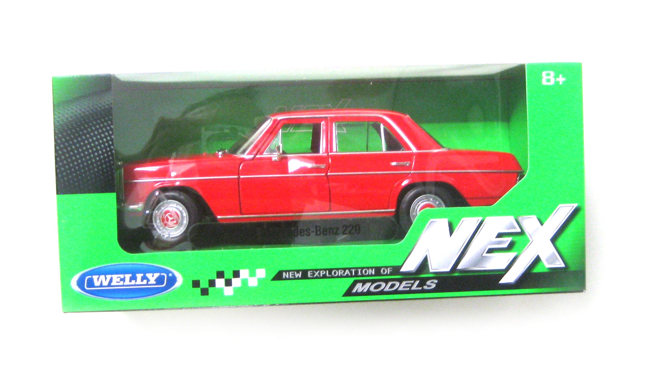 Welly Mercedes-Benz 220 rot 1:24 | Modelle Alles Gute