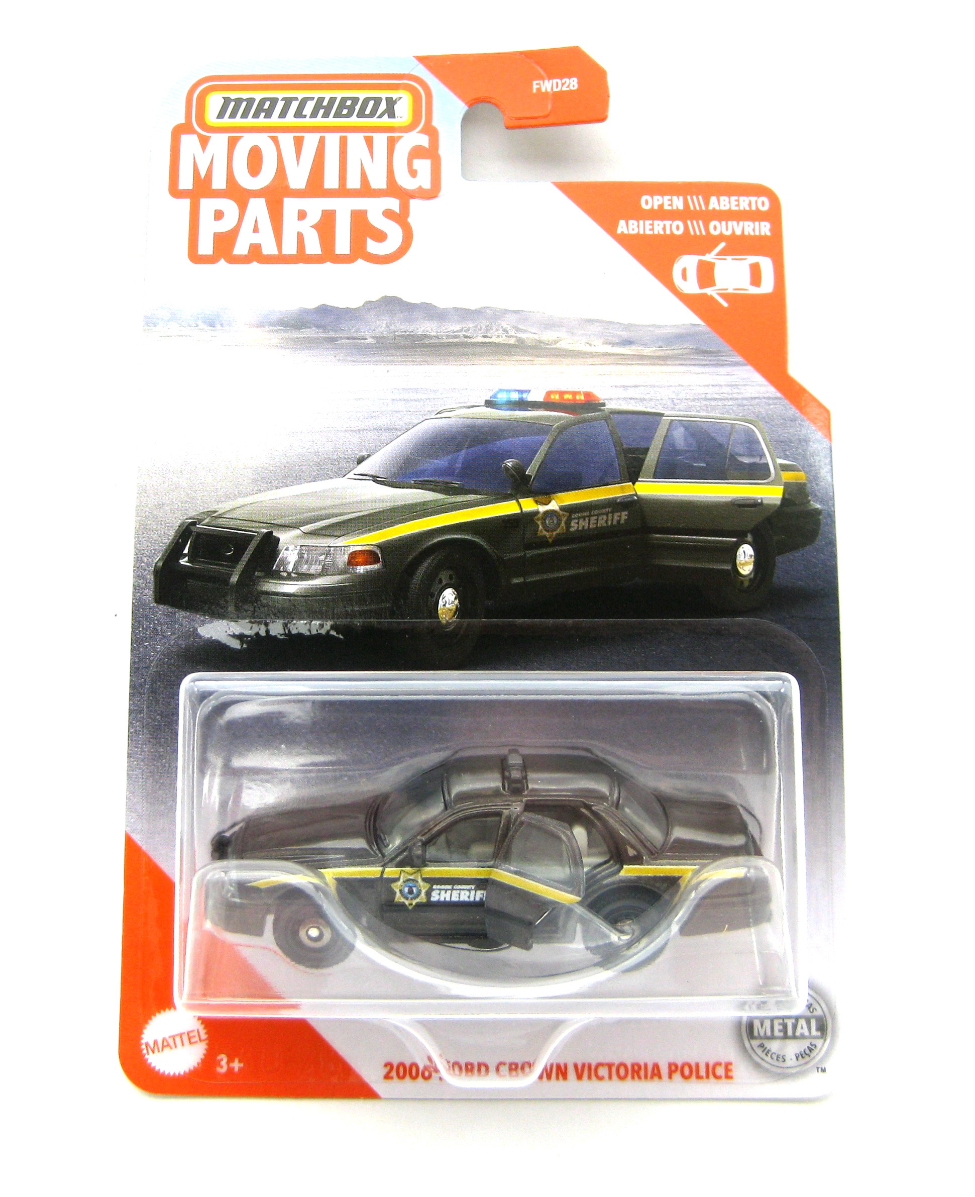 Matchbox '06 Ford Crown Victoria Police Car - 1:64 Scale Diecast Model