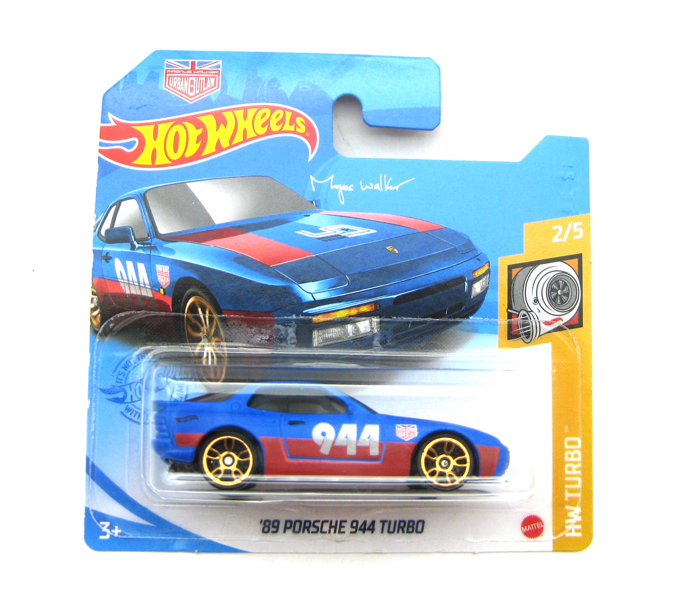 Hot Wheels '89 Porsche 944 Turbo - 1:64 Modellauto In Blau-Silber