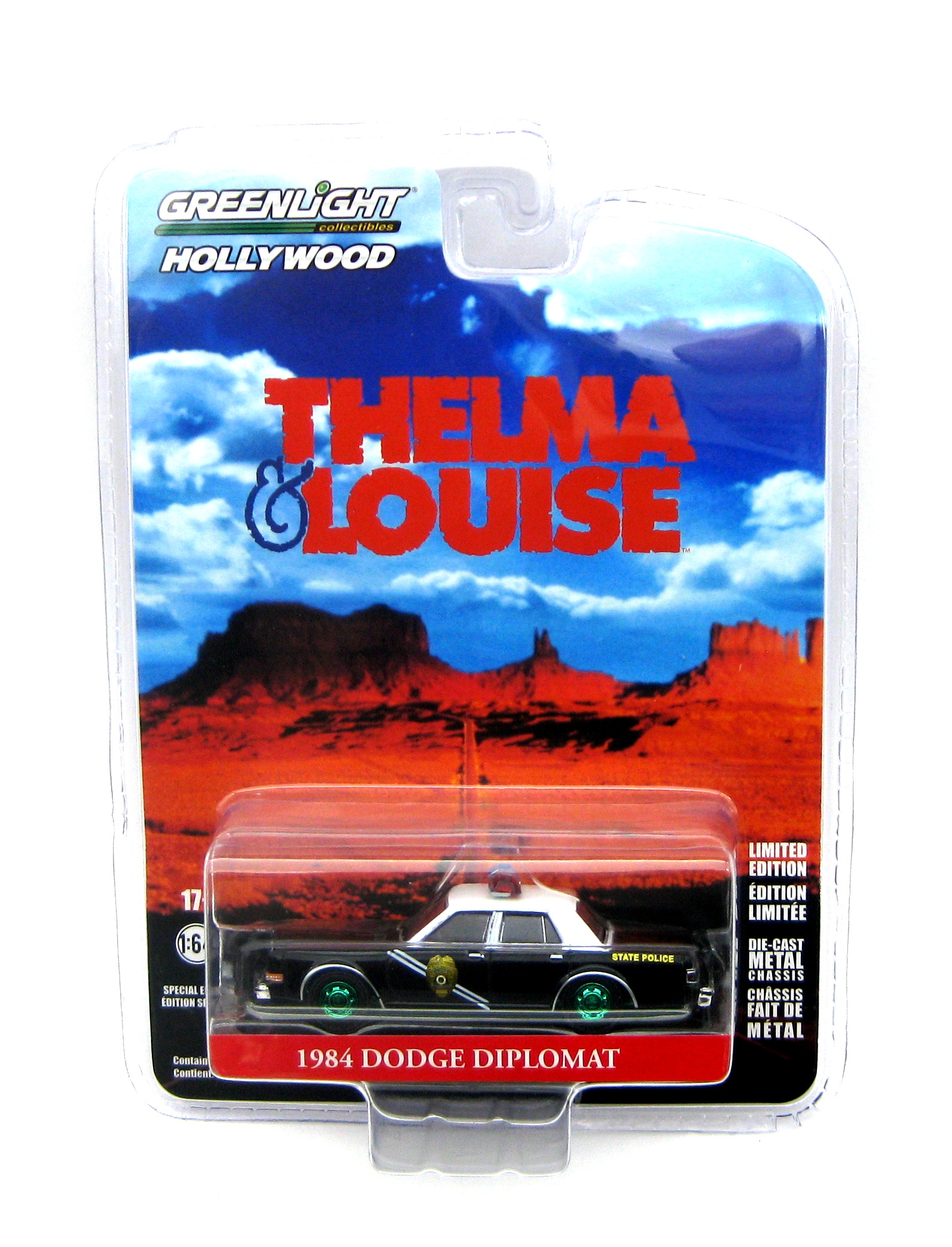 Greenlight Dodge Diplomat GREEN MACHINE Thelma Louise 1984 Schwarz 