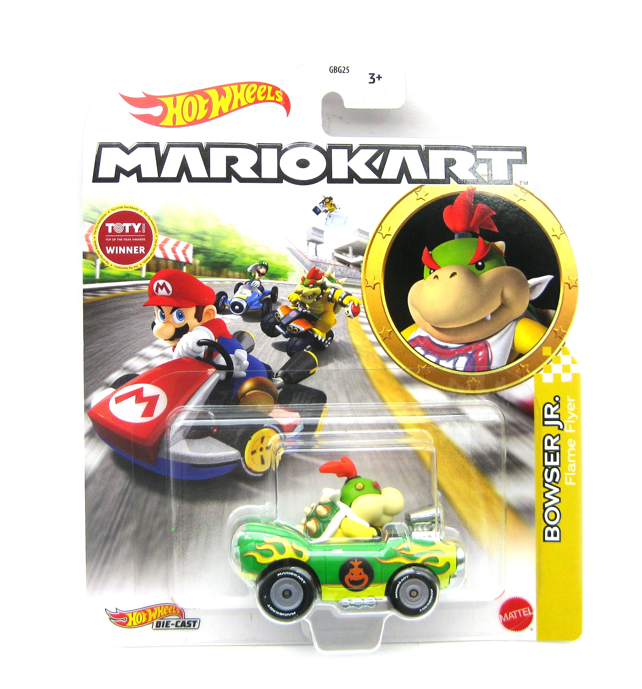 Hot Wheels Mario Kart Bowser Jr. Flame Flyer grün 164 Modelle Alles Gute