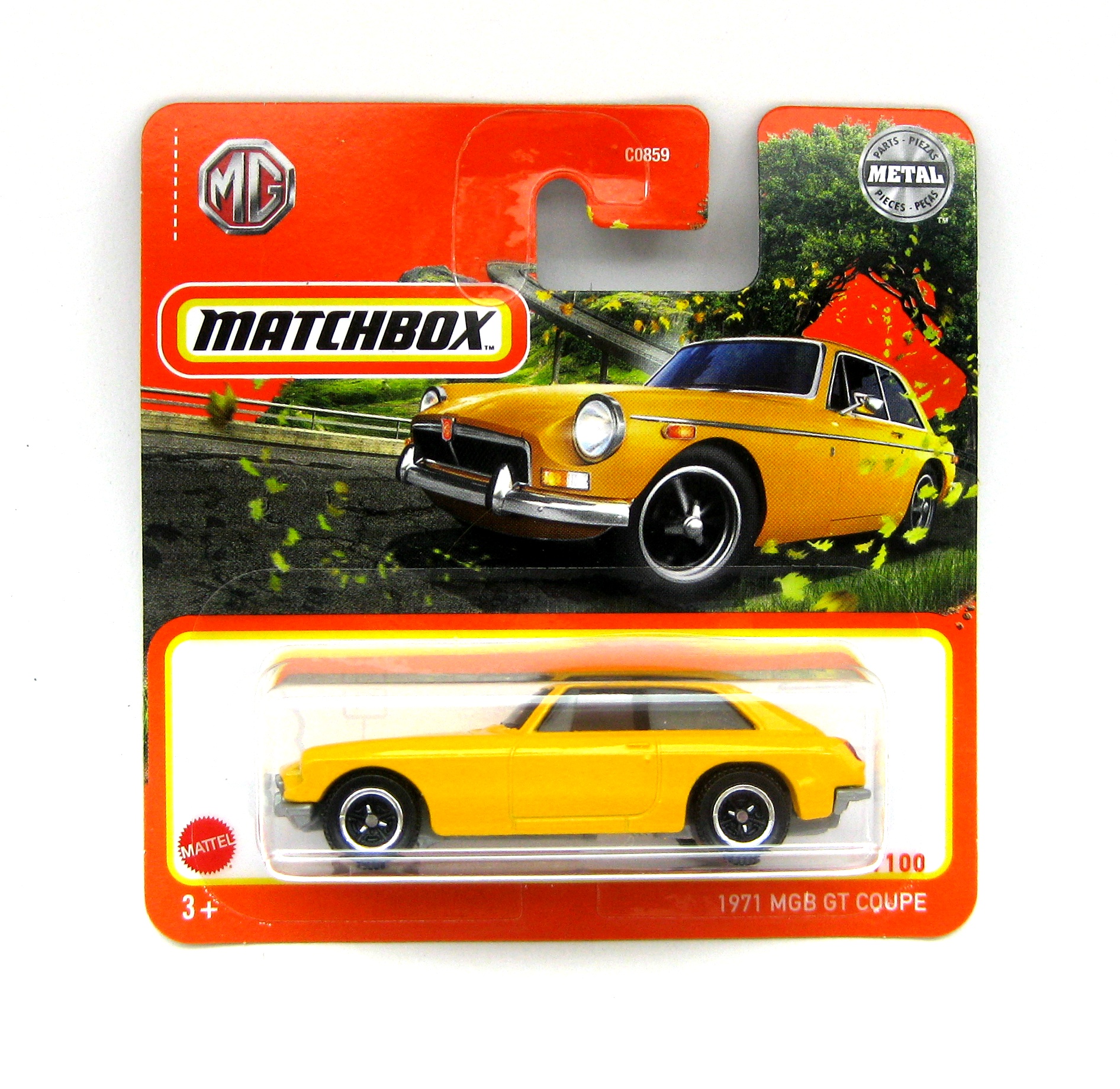 Matchbox MG MGB GT Coupe short card 73/100 1971 gelb 1:64 | Modelle ...