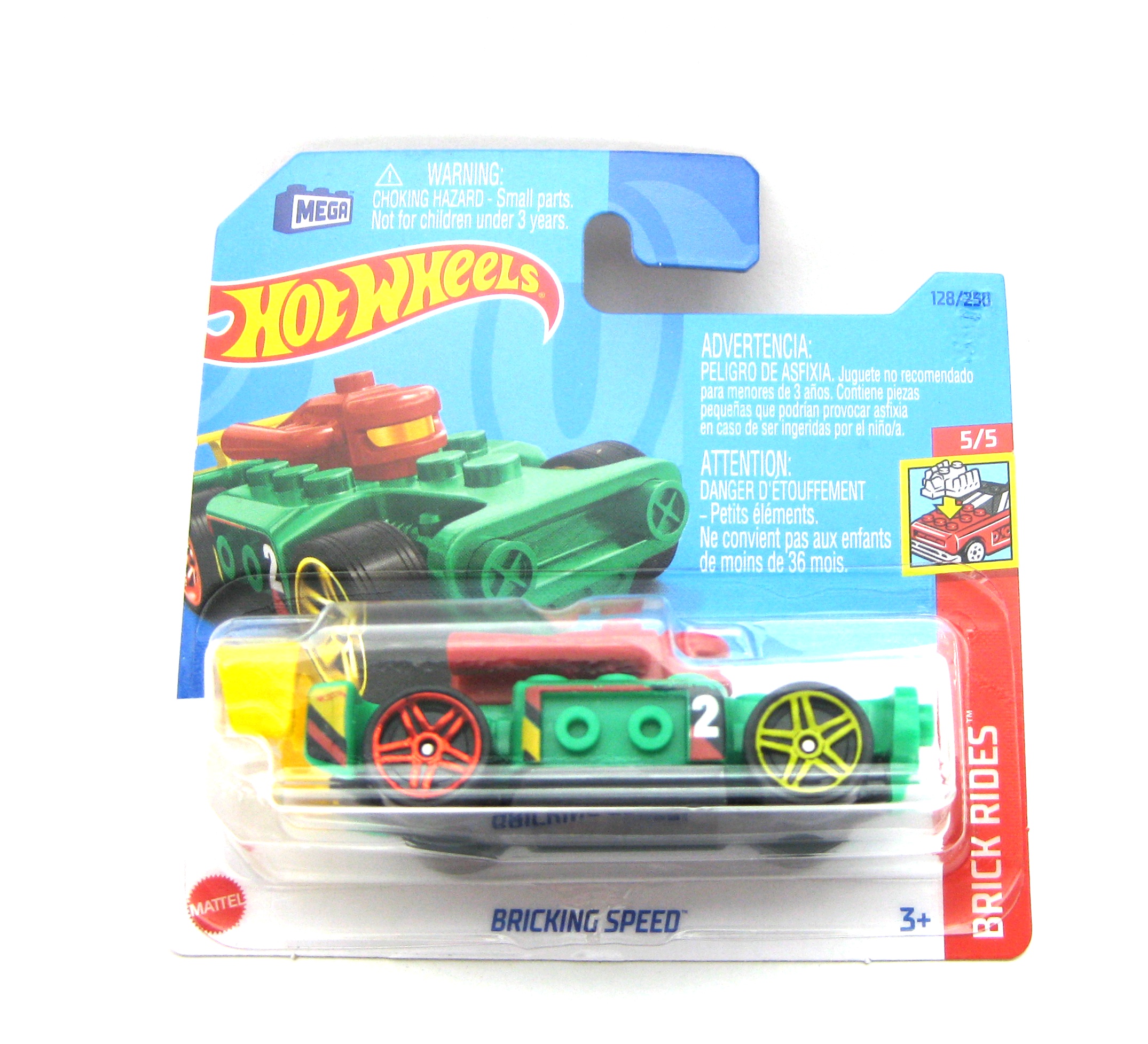 Hot Wheels Bricking Speed Brick Rides 128/250 grün rot gelb 1:64 