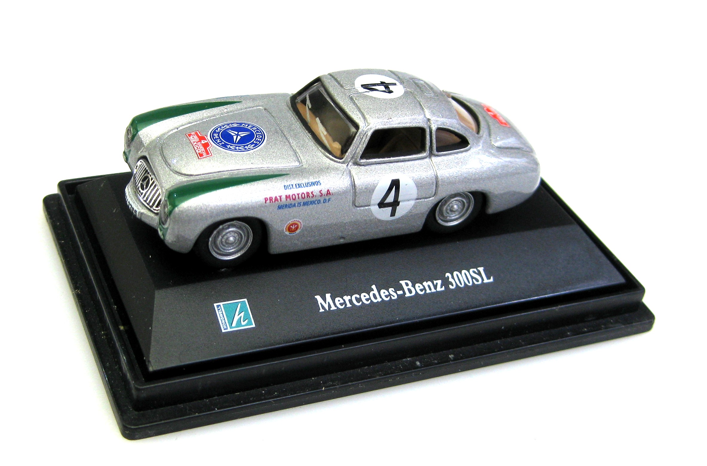 ATLAS MERCEDES BENZ 300 Sl W198 1954 1/43 Echelle Die Cast Modèle Sur Plynth En EUR 34,72