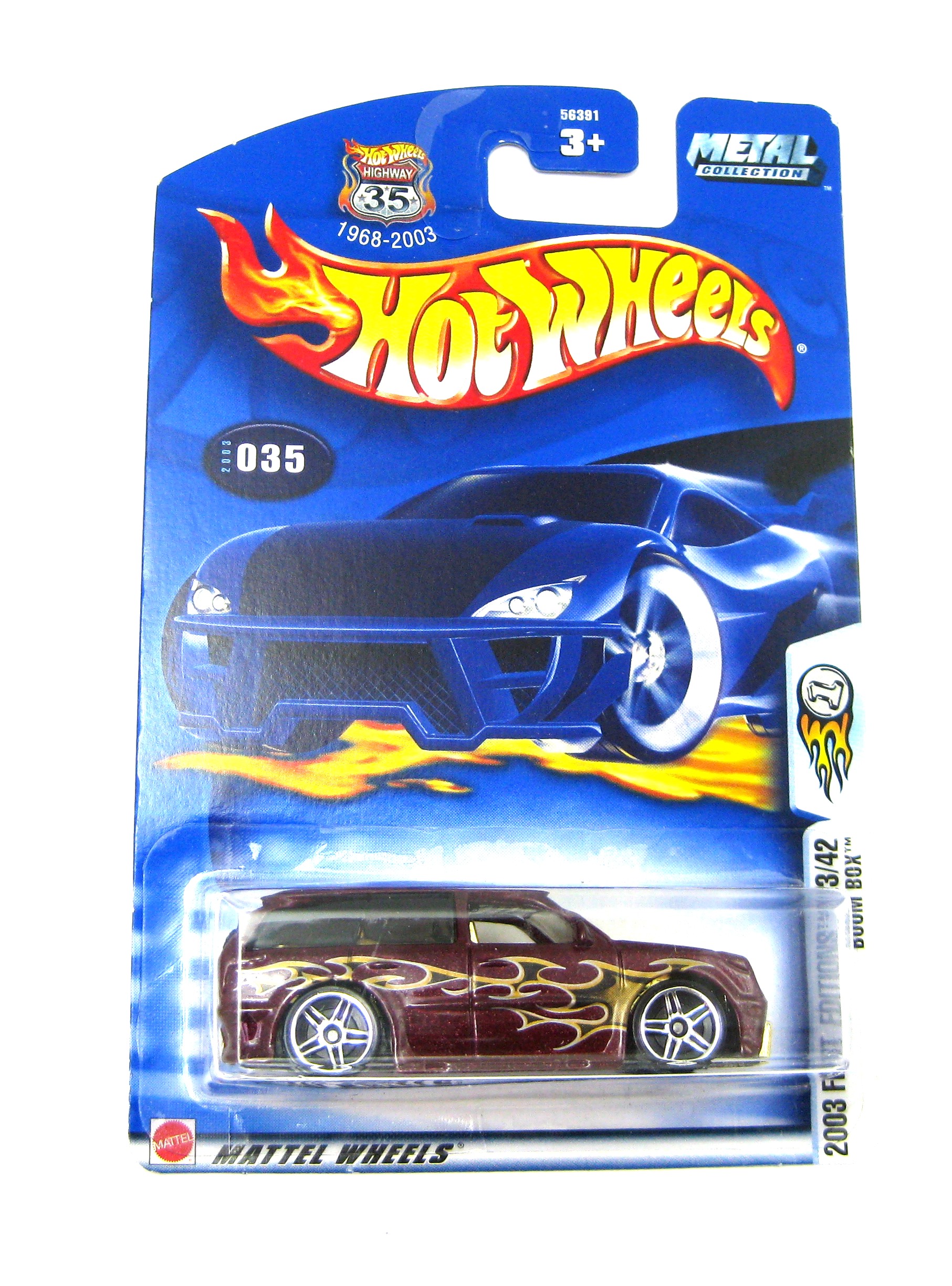 Hot Wheels Boom Box 23/43 035 35 MAROON 164 Modelle Alles Gute