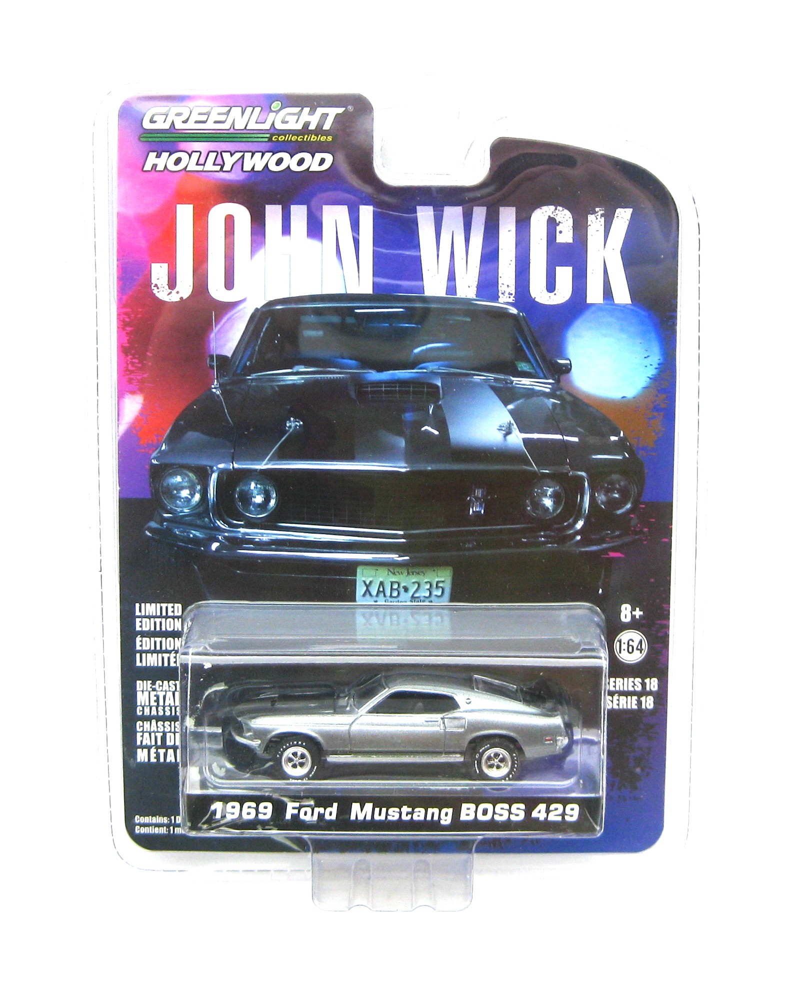 FORD MUSTANG BOSS 429 John Wick 1969 - 1/64 Greenlight EUR 11,90