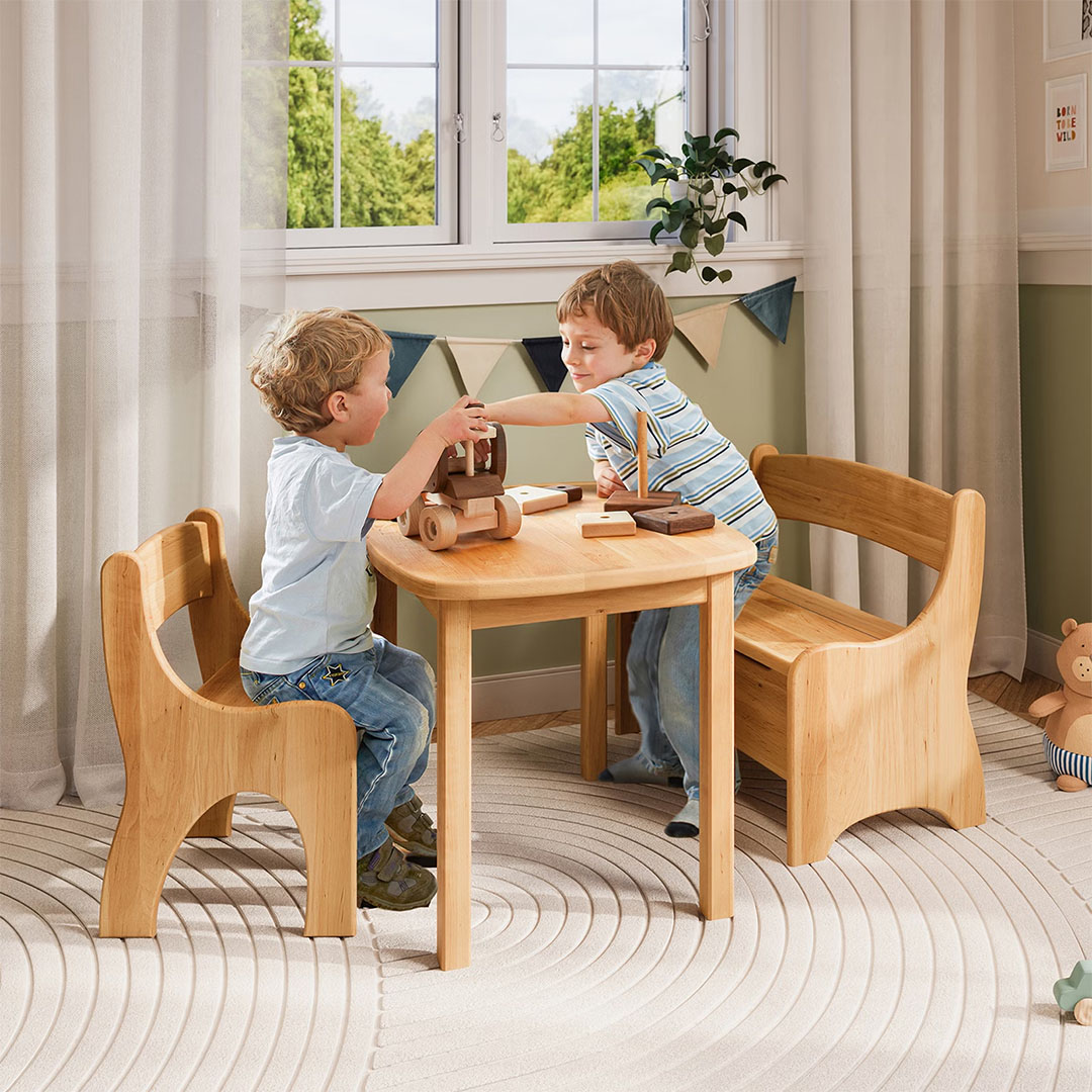 Levin Sitzgruppe, Tisch, Bank und Stuhl