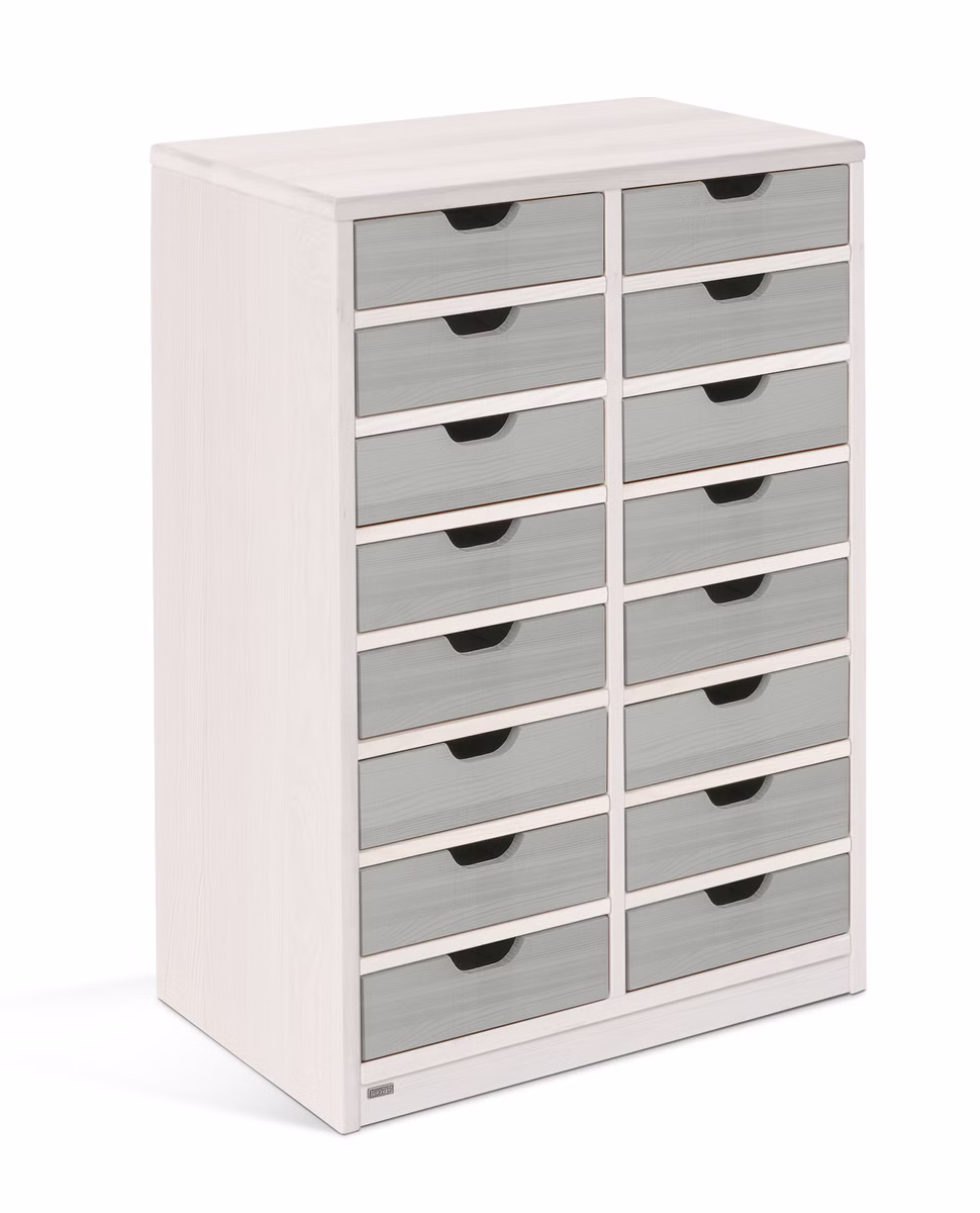 Robin Regal schmal Set 7, mit Schubladen Robin Regal schmal Set 7, mit Schubladen